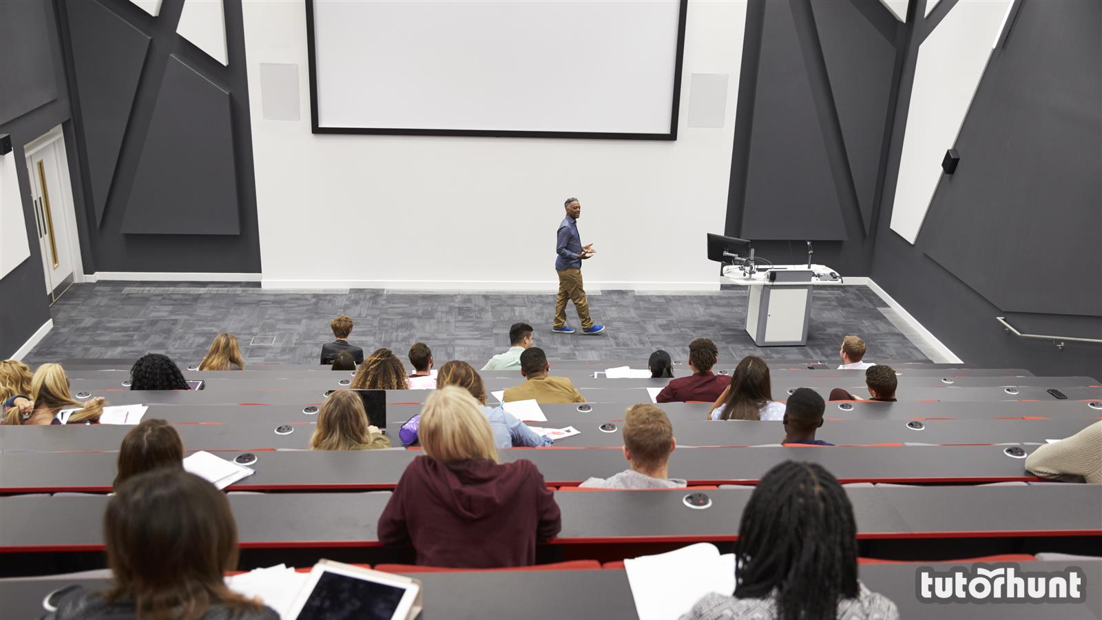 The students the lecture yesterday